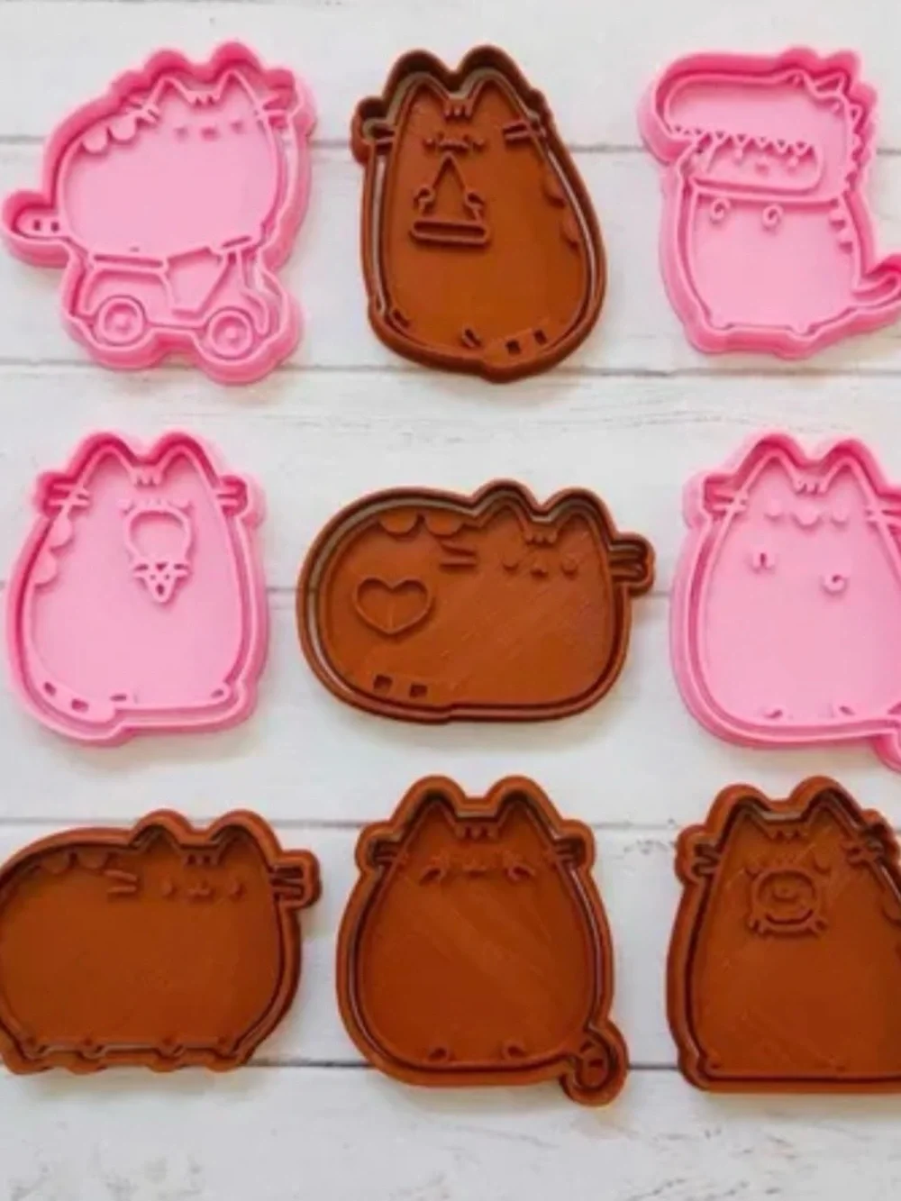 Pusheen cookie cutter set